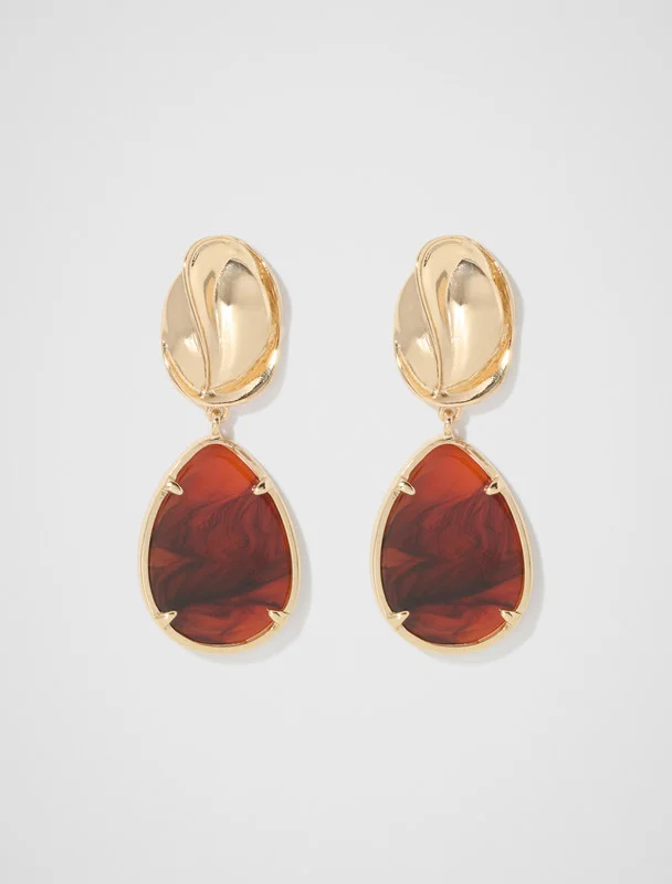 فورايفر نيو KIA Stone Drop Earrings